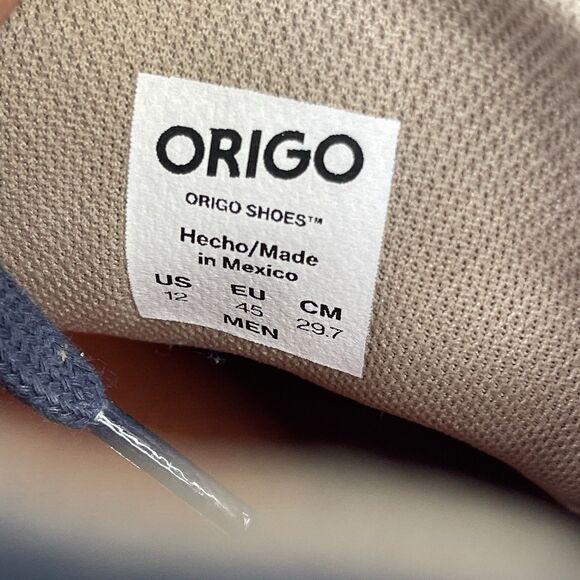 Origo Barefoot Everyday Gen 3 Mens 12 Canvas Cotton Shoes Navy Blue EUC Vivio S - Picture 7 of 10